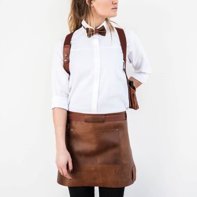 Short leather apron